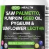 BOIC Saw Palmetto Prostate Support | Extra Strength with Pygeum, Pumpkin Seed Oil, Stinging Nettle, Sunflower Lecithin & Cranberry – Selenium, Zinc & Lycopene – 90 Capsules