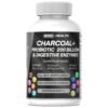BOIC Activated Charcoal Capsules – Extra Strength with Shilajit, 200 Billion CFU Probiotics, Digestive Enzymes, Peppermint, Fennel, Licorice & Ginger – 120 Capsules