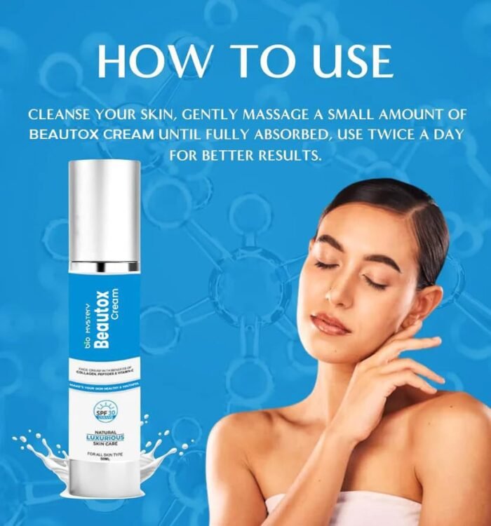 Beautox Cream with SPF 30 – Daily Face & Firming Moisturizer for Day Use – 50ml / 1.7 Oz – Sun Protection & Hydration for All Skin Types
