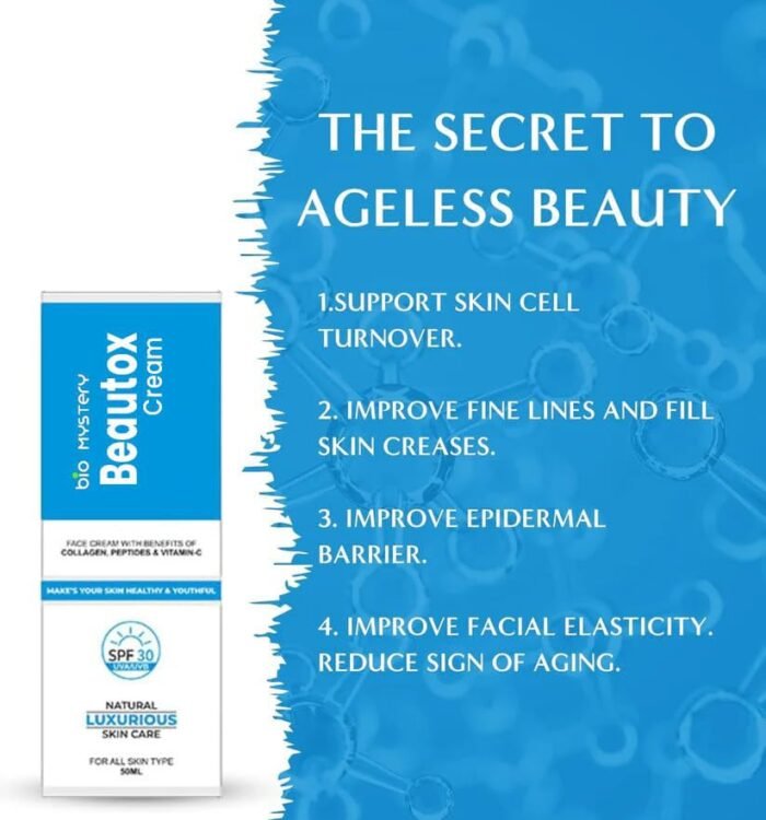 Beautox Cream with SPF 30 – Daily Face & Firming Moisturizer for Day Use – 50ml / 1.7 Oz – Sun Protection & Hydration for All Skin Types